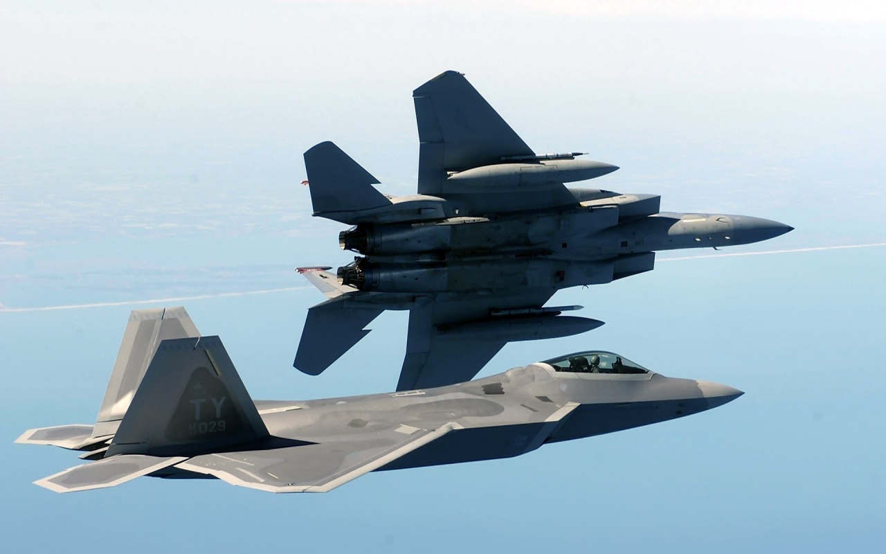 Military F22 Raptor Planes F15 Eagle