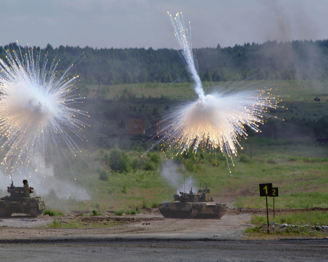 Military Tanks White Phosphorus