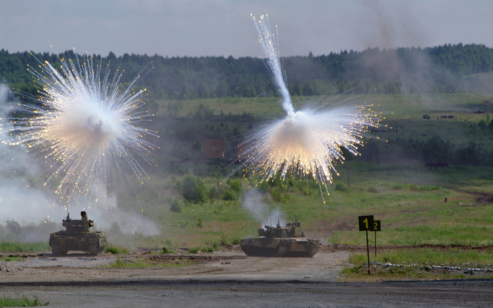 Military Tanks White Phosphorus