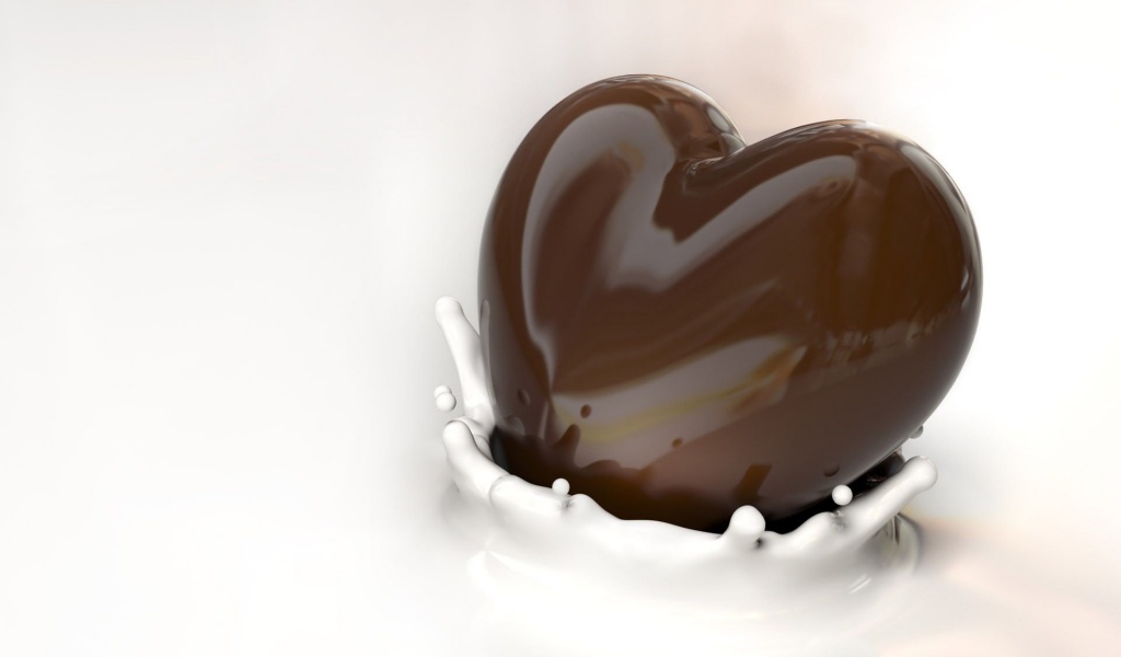 Milk Chocolate Food Sweets Hearts