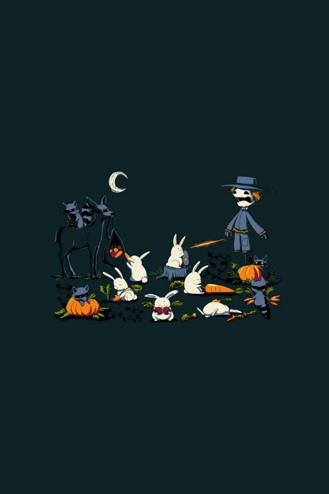 Minimalistic Food Funny Scarecrow