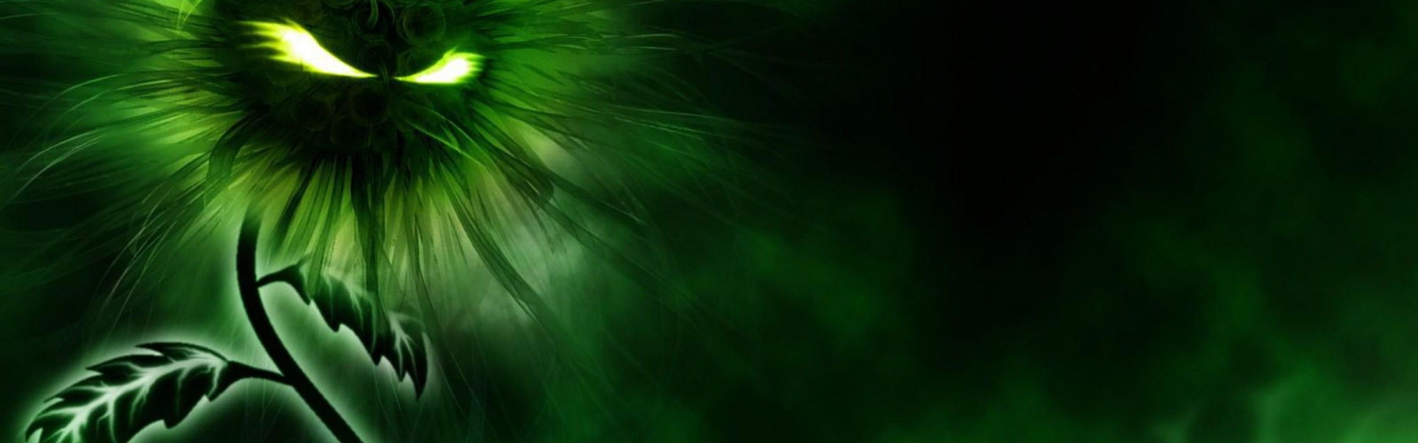 Miscellaneous Digital Art Green Evil Green Flower