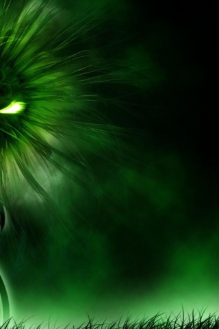 Miscellaneous Digital Art Green Evil Green Flower