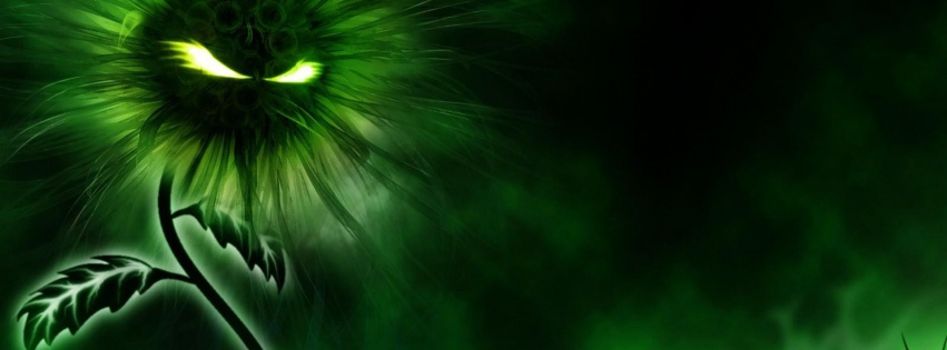 Miscellaneous Digital Art Green Evil Green Flower