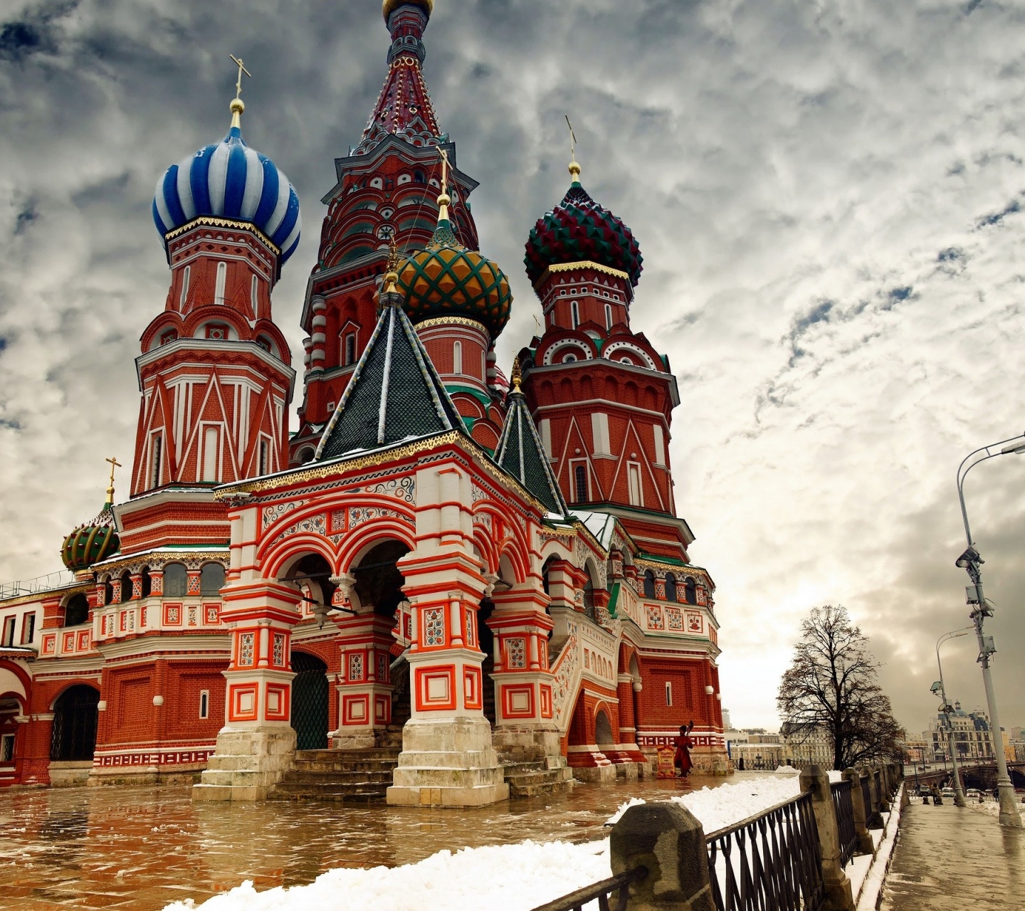 Moscow Cloud St Basils Cathedral City Landscape