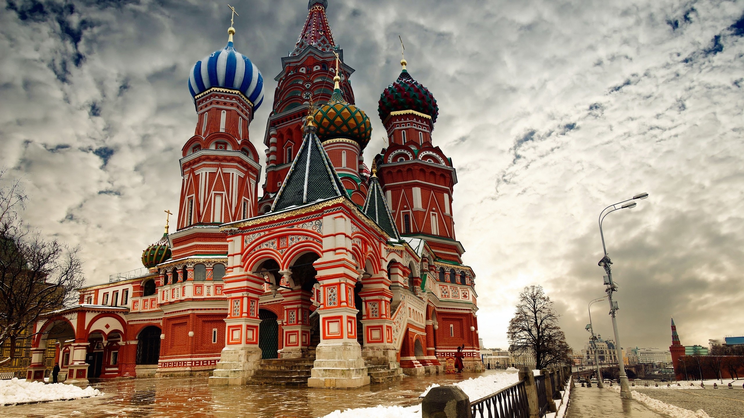 Moscow Cloud St Basils Cathedral City Landscape