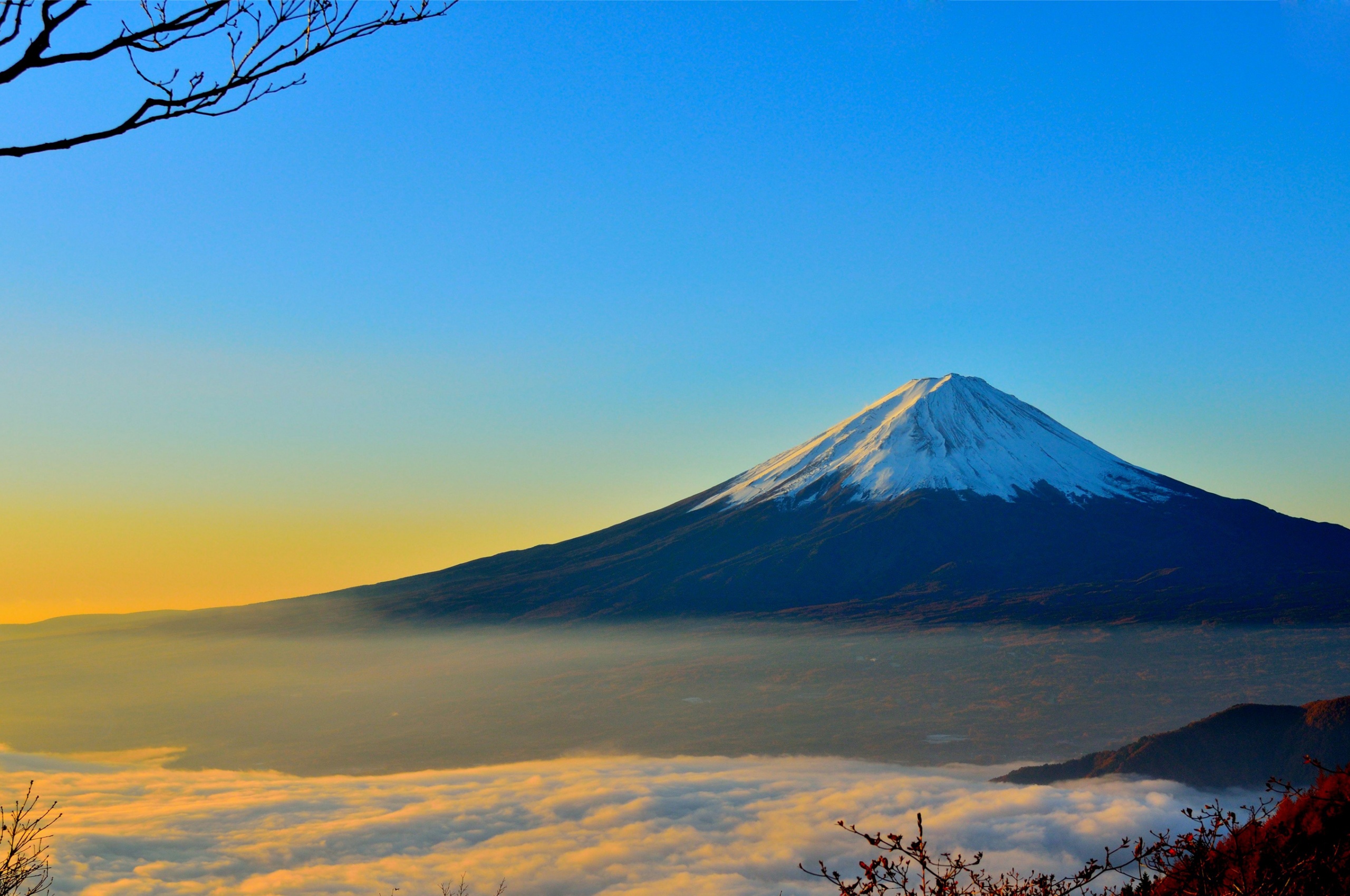 Mount Fuji At Sunset