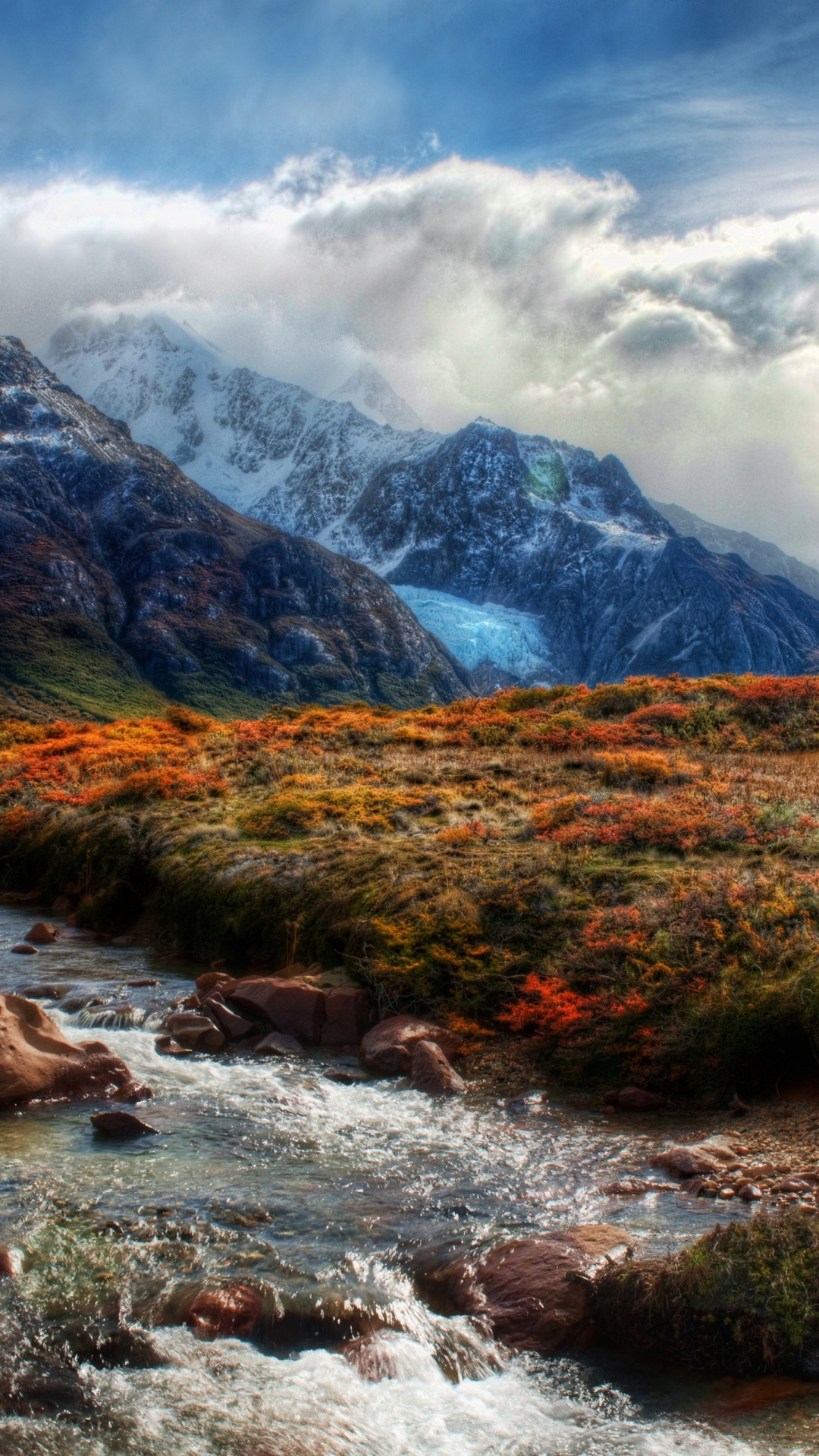 Mountain Peaks In Clouds