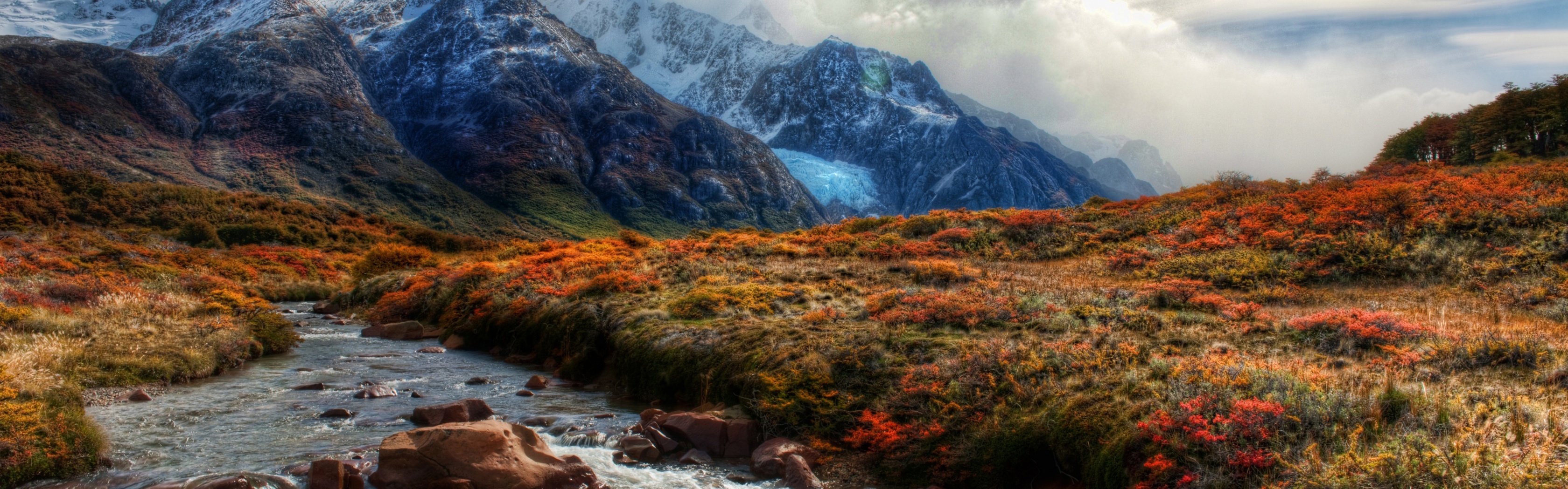 Mountain Peaks In Clouds