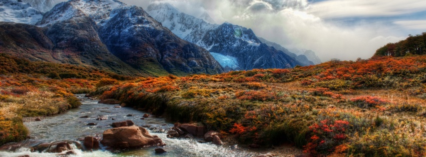 Mountain Peaks In Clouds