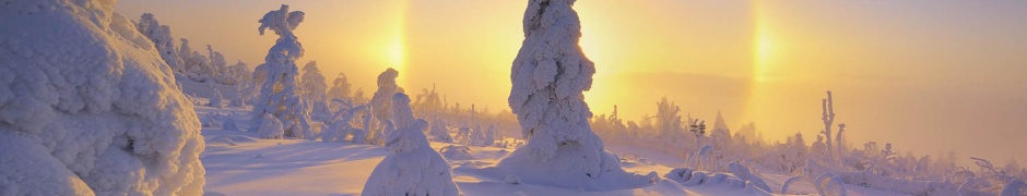 Mountain Sunsets Winter Snow