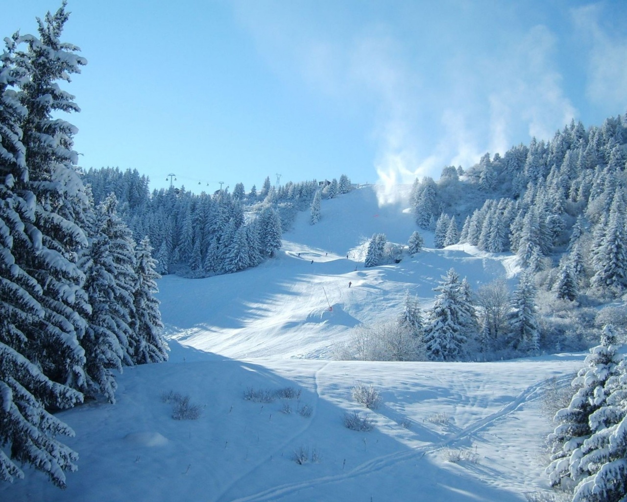 Mountains Snow Winter