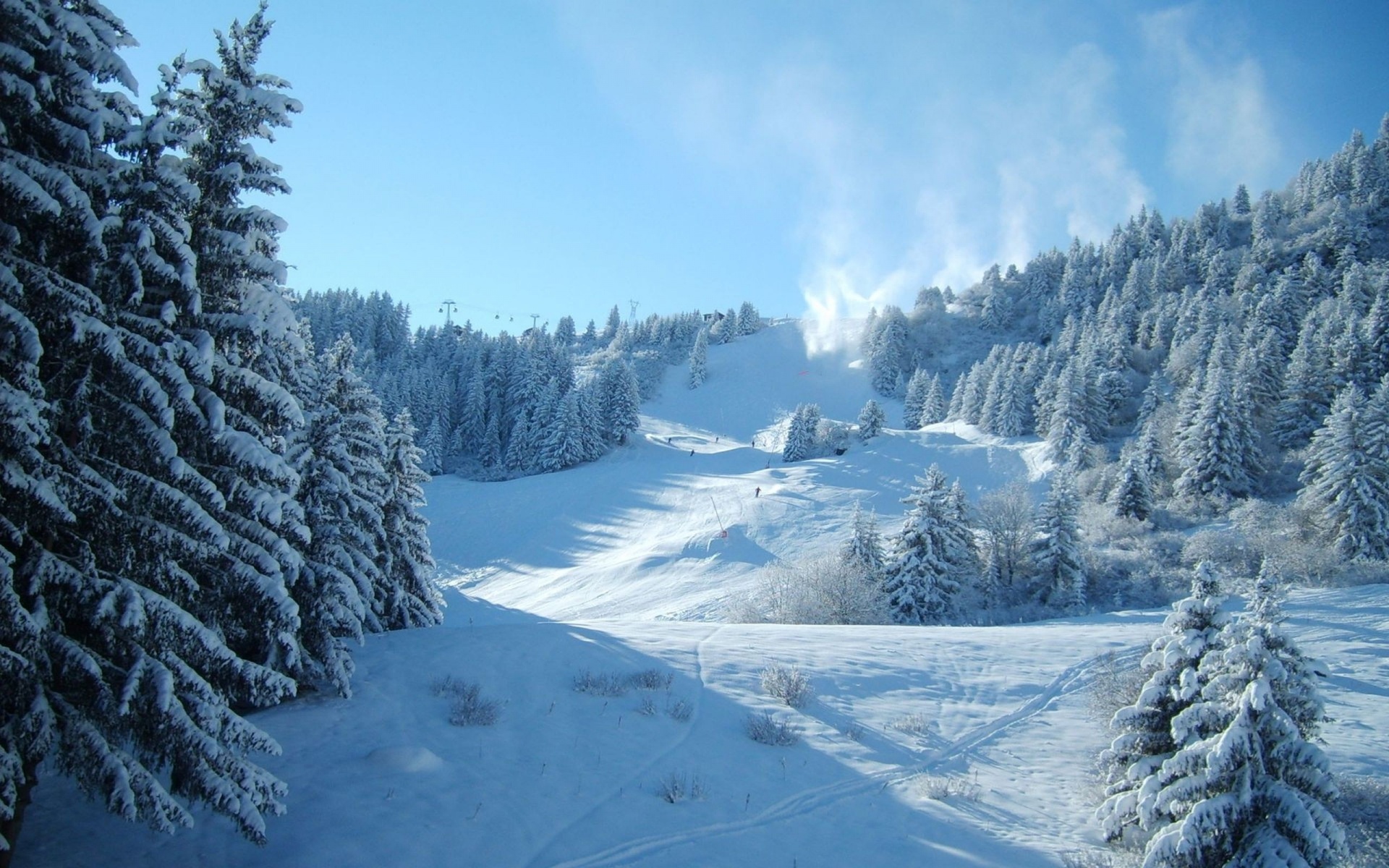 Mountains Snow Winter