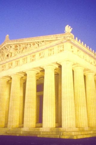 Nashville Parthenon Night United States