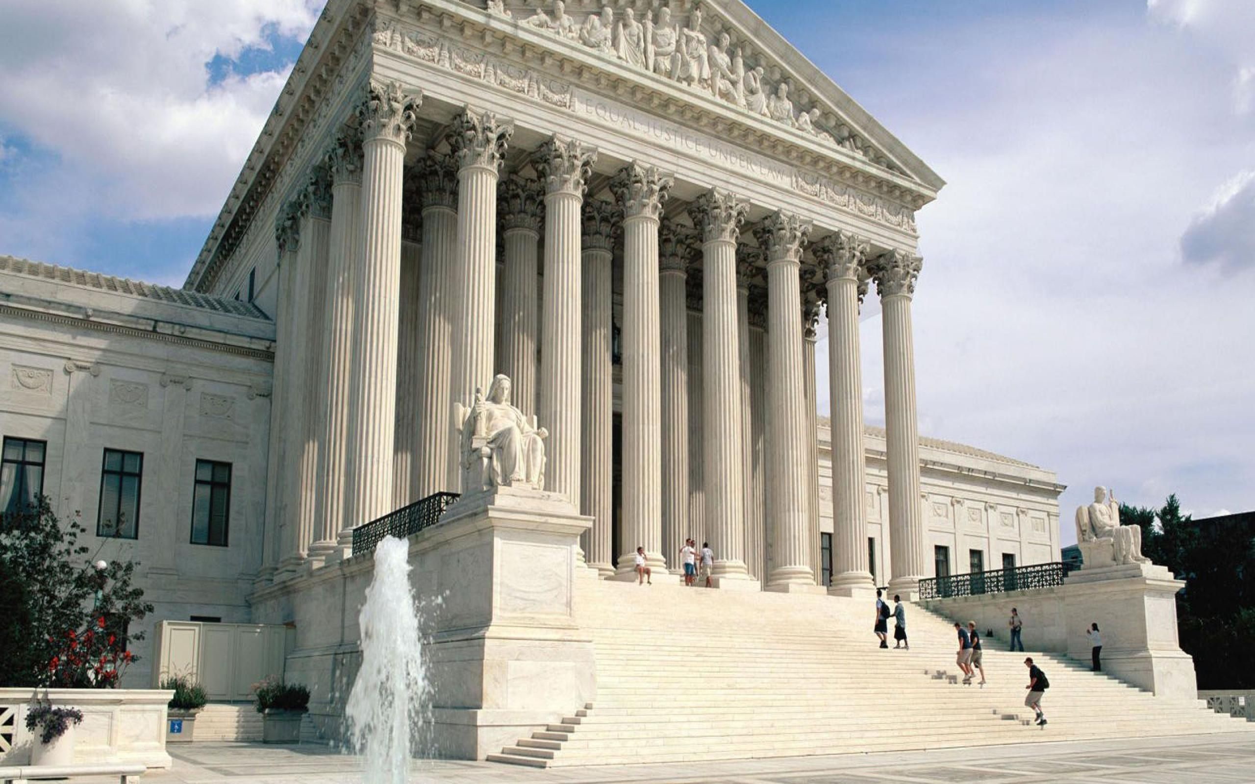 Neoclassical Supreme Court Building Washington Dc United States