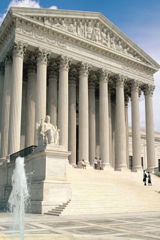 Neoclassical Supreme Court Building Washington Dc United States