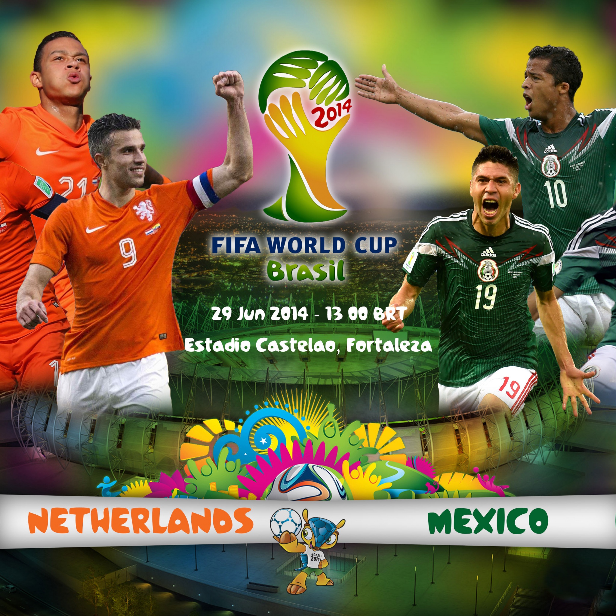 Netherlands Vs Mexico World Cup 2014