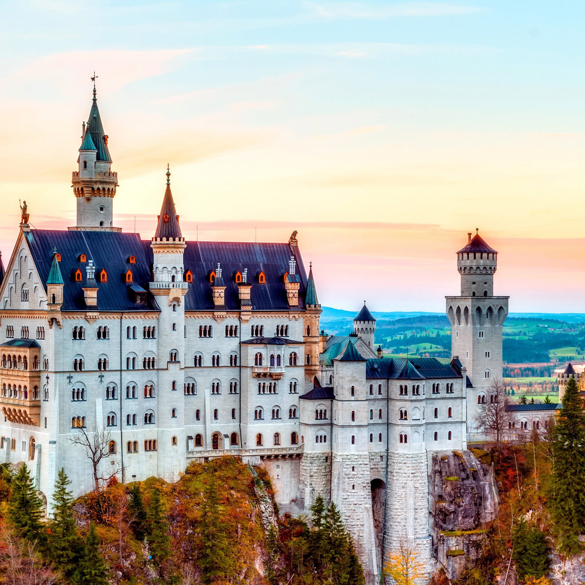 Neuschwanstein Castle Autumn Germany