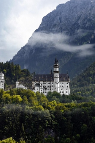 Neuschwanstein Castle Bavaria Germany World Attractions Buildings Nature