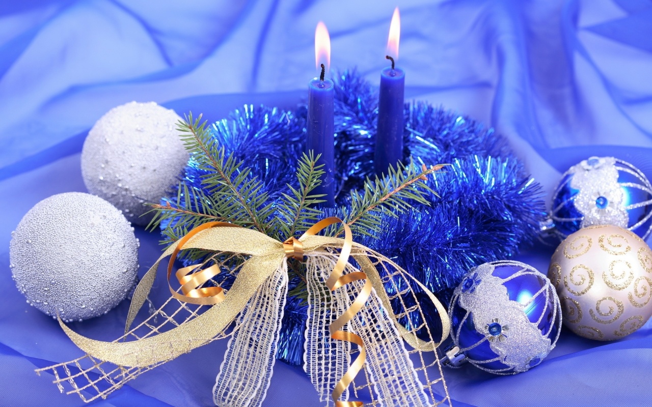 New Year Christmas Candles