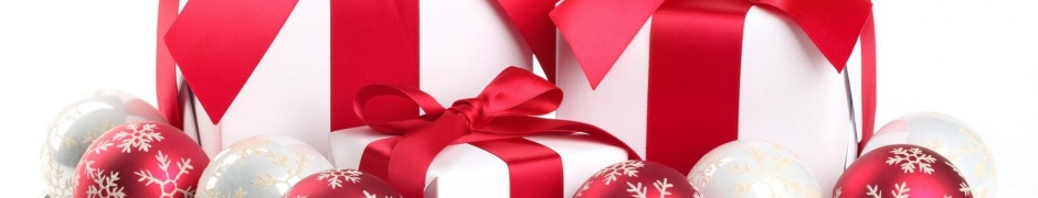 New Year Christmas Gifts White Red Tape