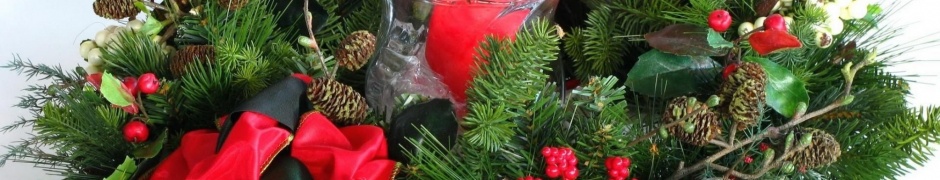 New Year Christmas Holiday Wreath Needles Candle Buds