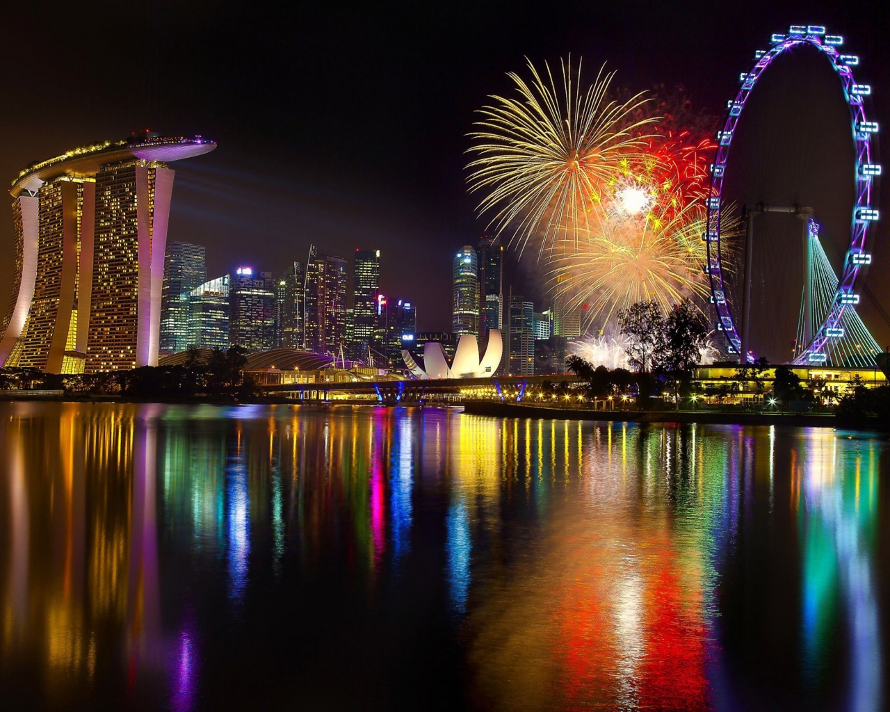 New Year Singapore Fireworks