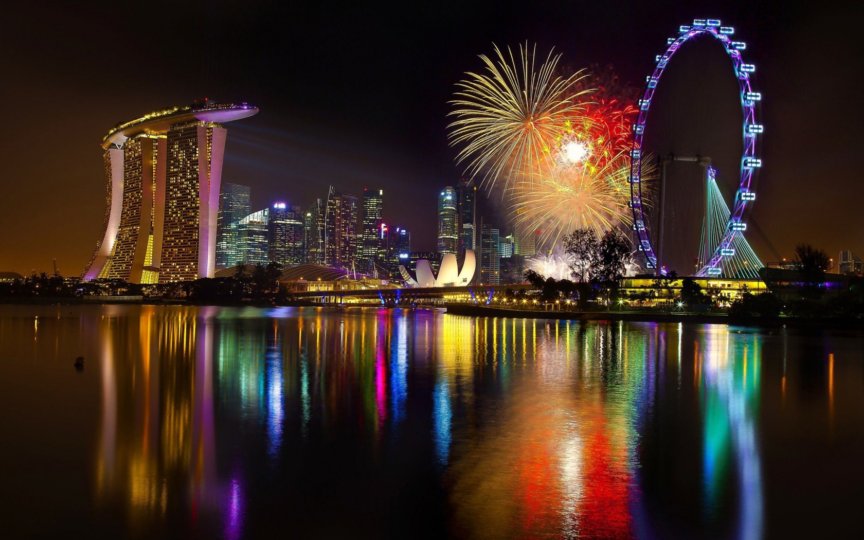 New Year Singapore Fireworks