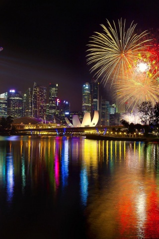 New Year Singapore Fireworks