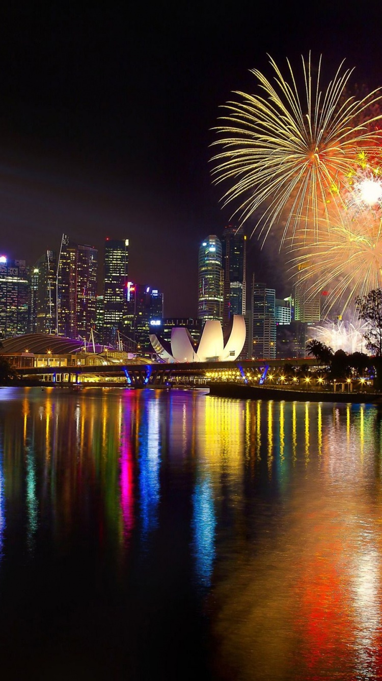 New Year Singapore Fireworks