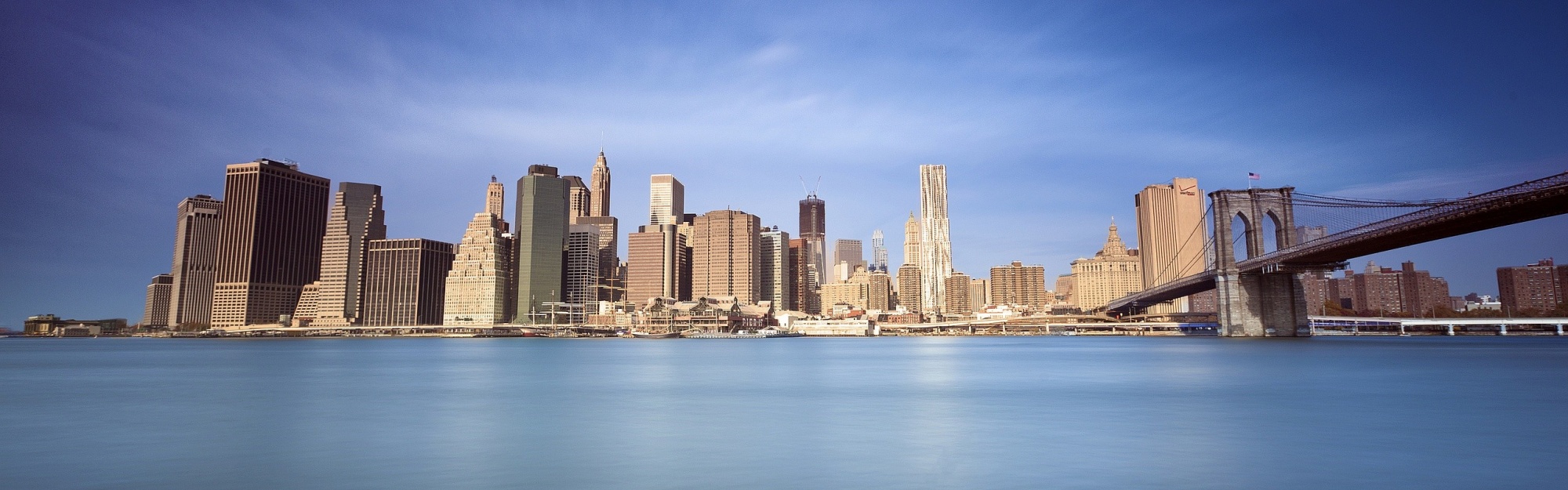 New York Brooklyn Bridge Sea