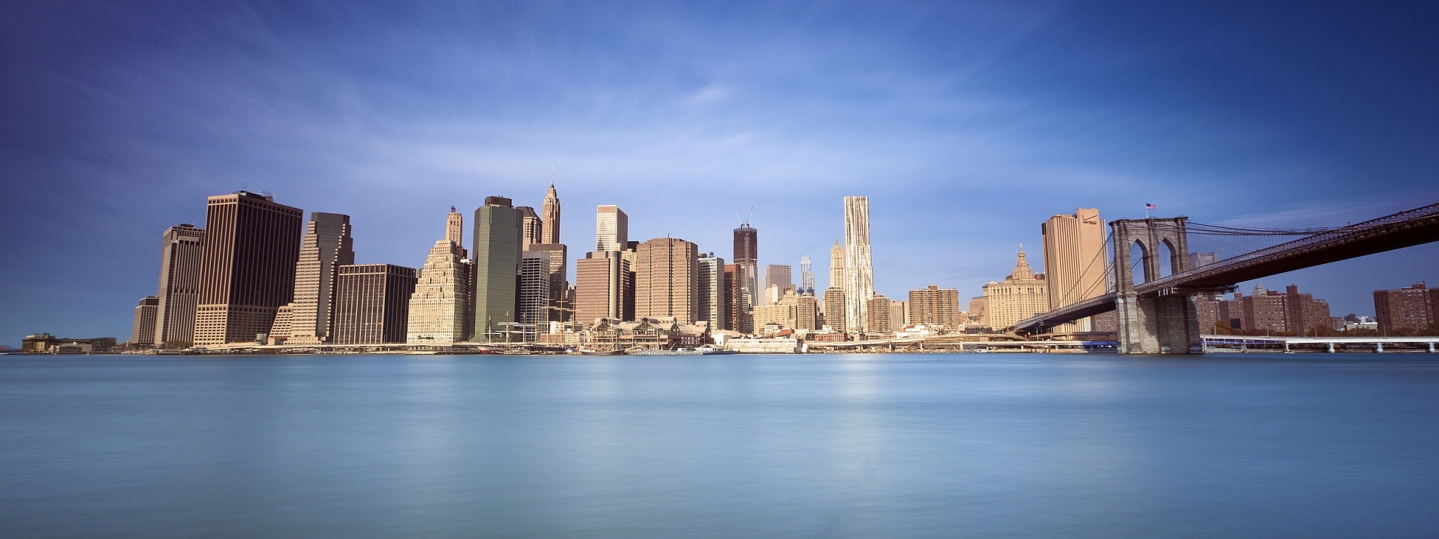 New York Brooklyn Bridge Sea