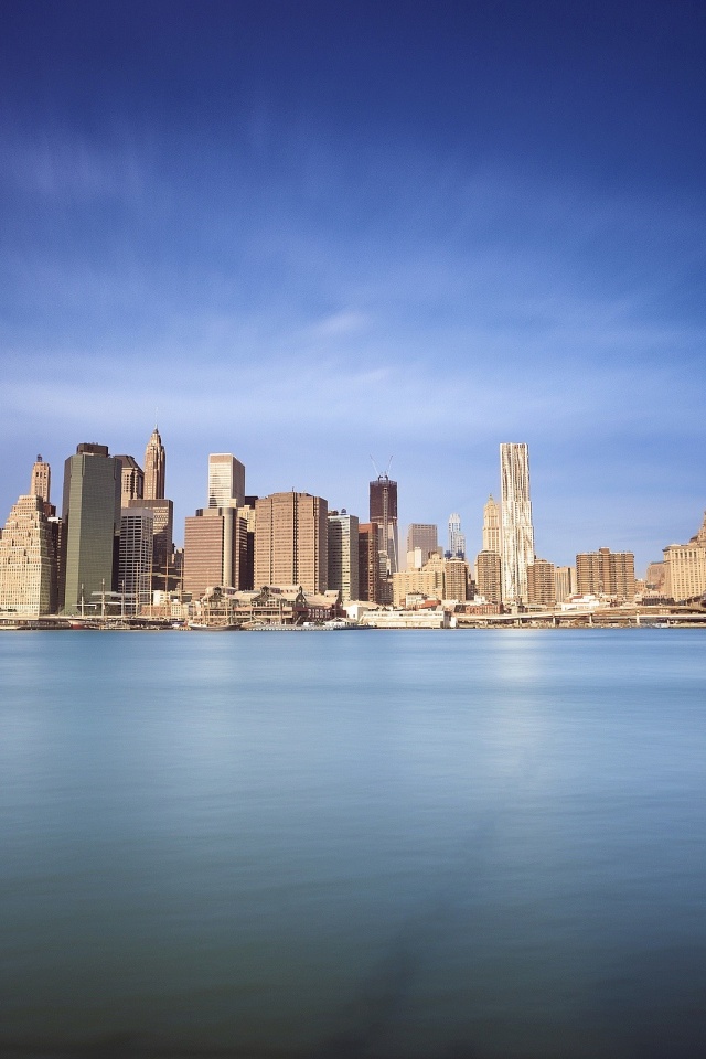 New York Brooklyn Bridge Sea