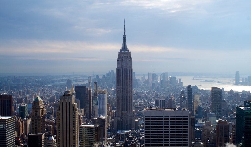 New York City Winter Skyscrapers Empire State Building