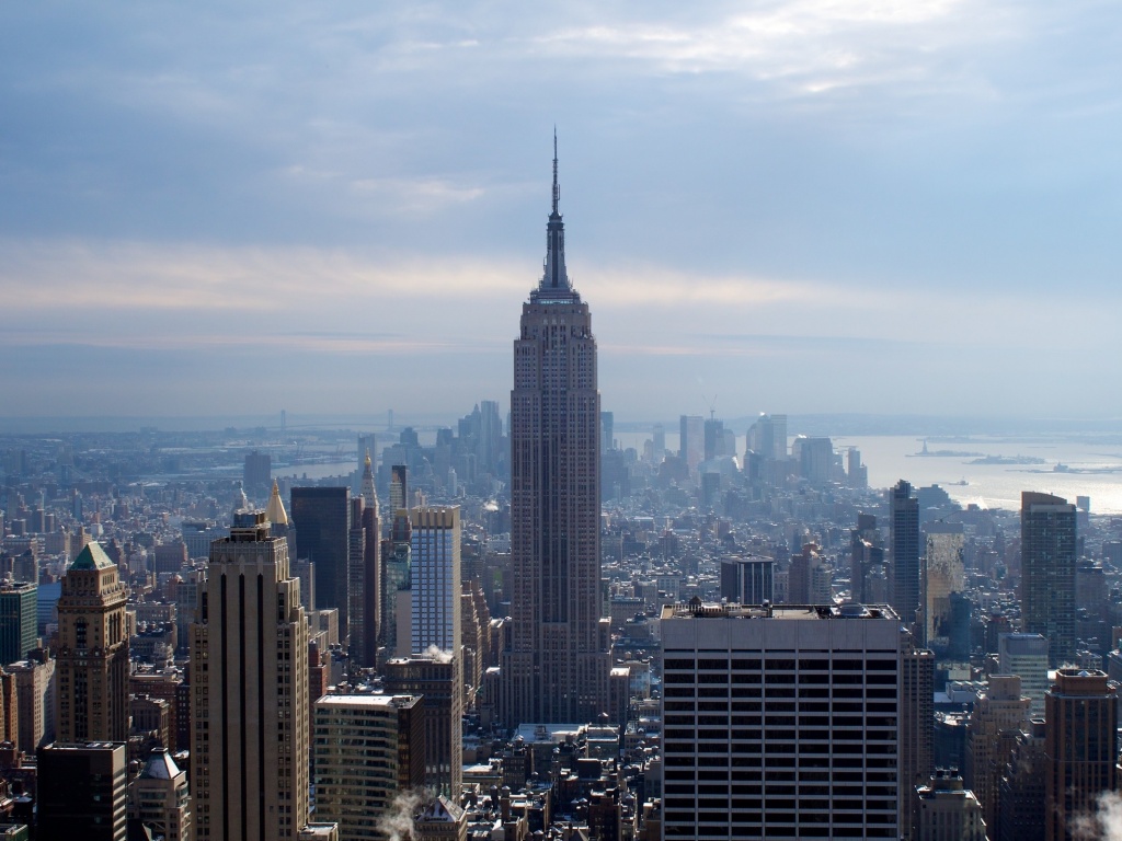 New York City Winter Skyscrapers Empire State Building