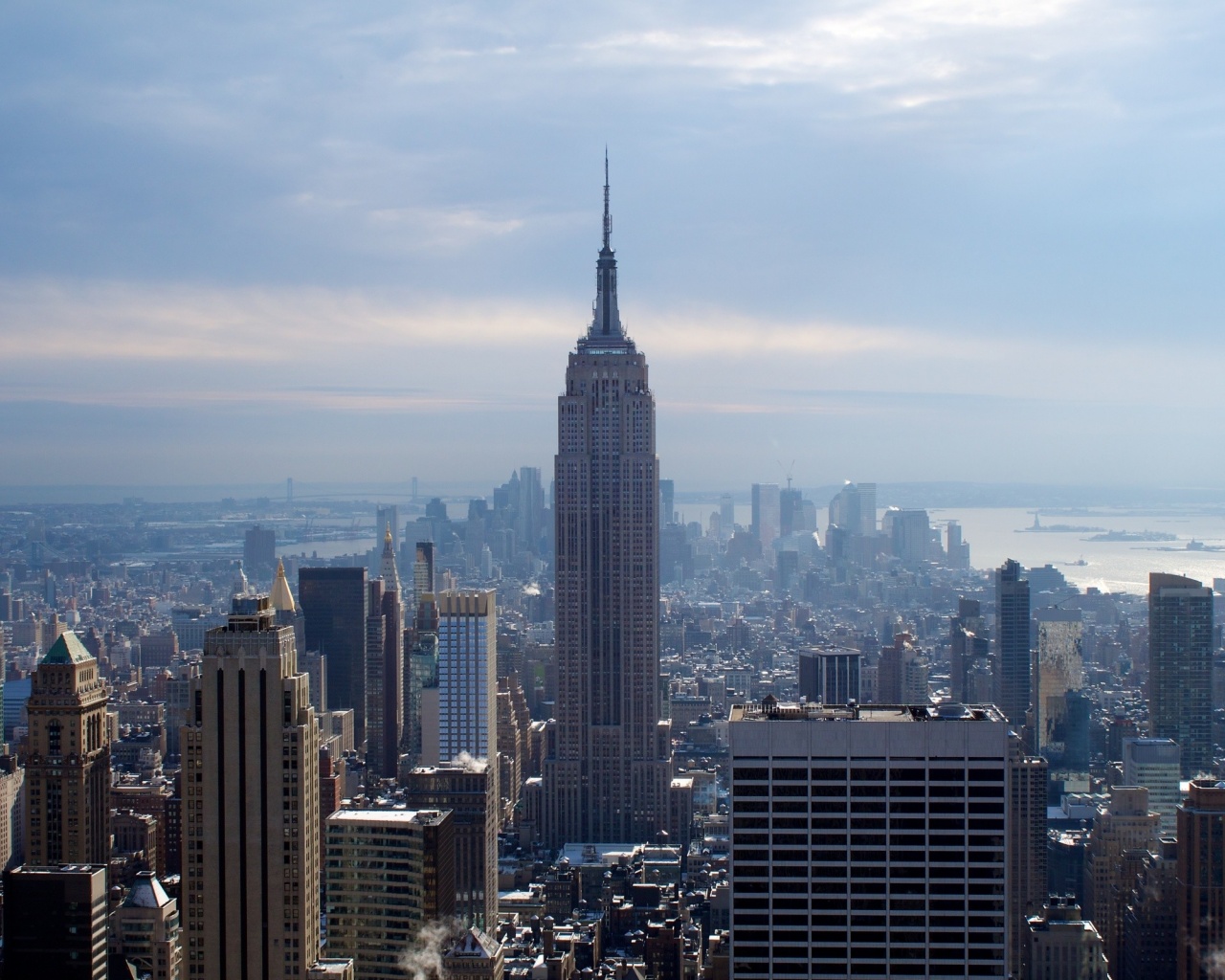 New York City Winter Skyscrapers Empire State Building