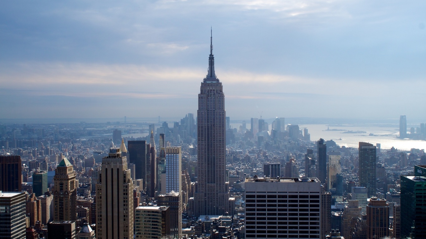 New York City Winter Skyscrapers Empire State Building