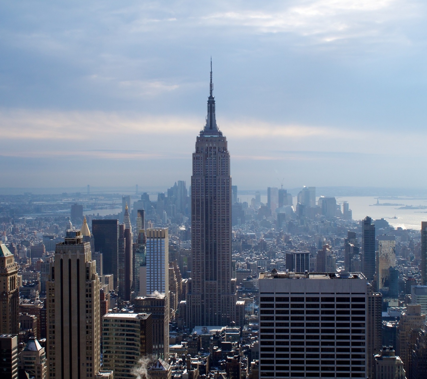 New York City Winter Skyscrapers Empire State Building
