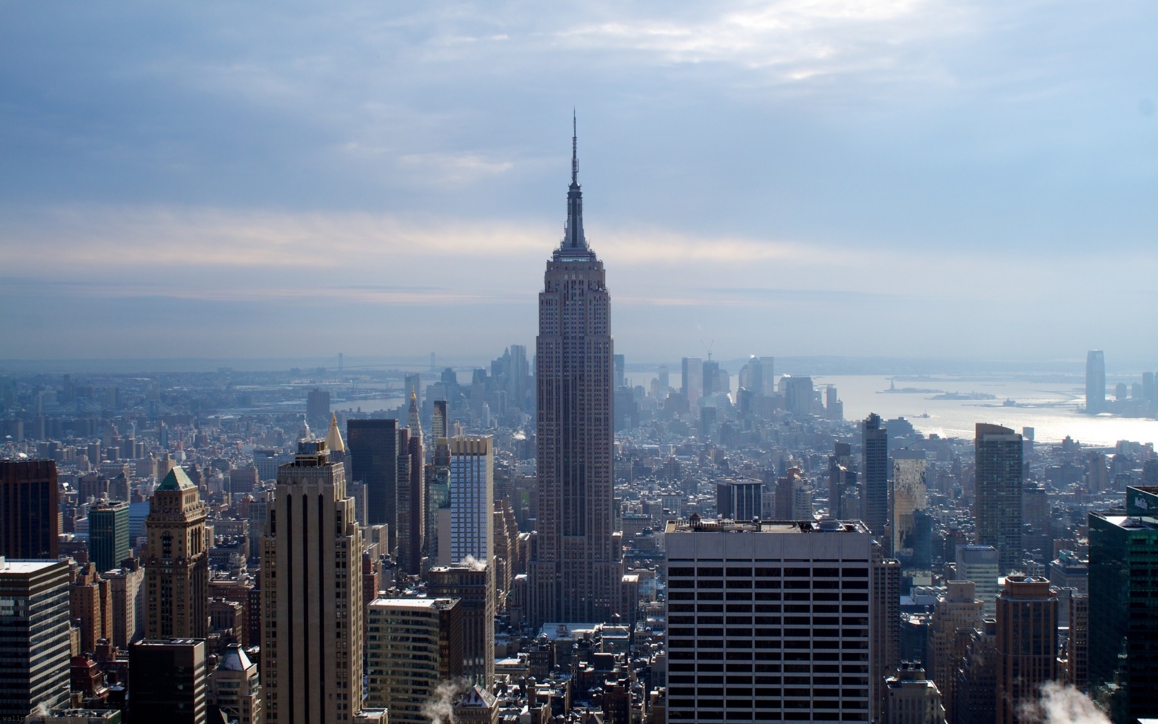 New York City Winter Skyscrapers Empire State Building