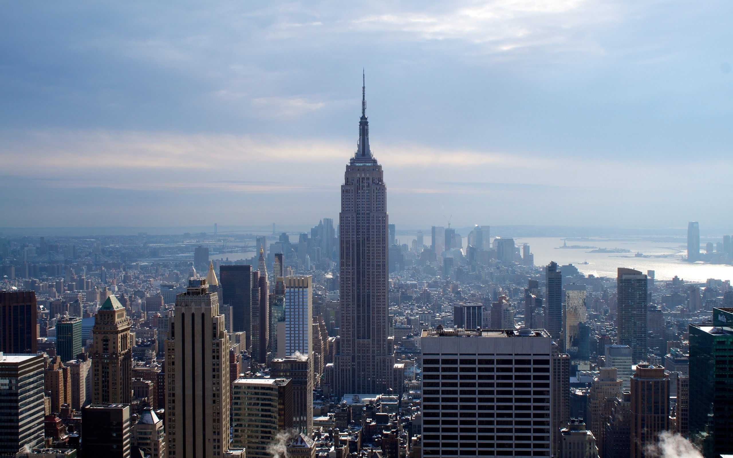 New York City Winter Skyscrapers Empire State Building