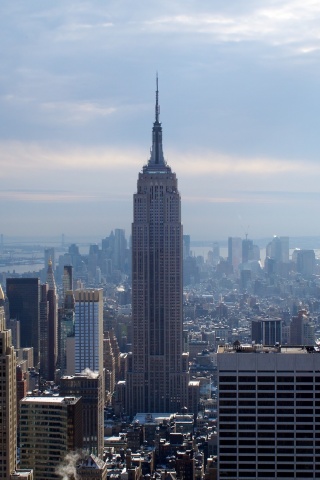 New York City Winter Skyscrapers Empire State Building