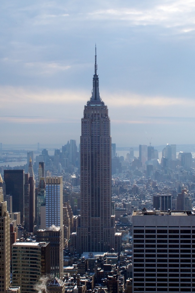 New York City Winter Skyscrapers Empire State Building