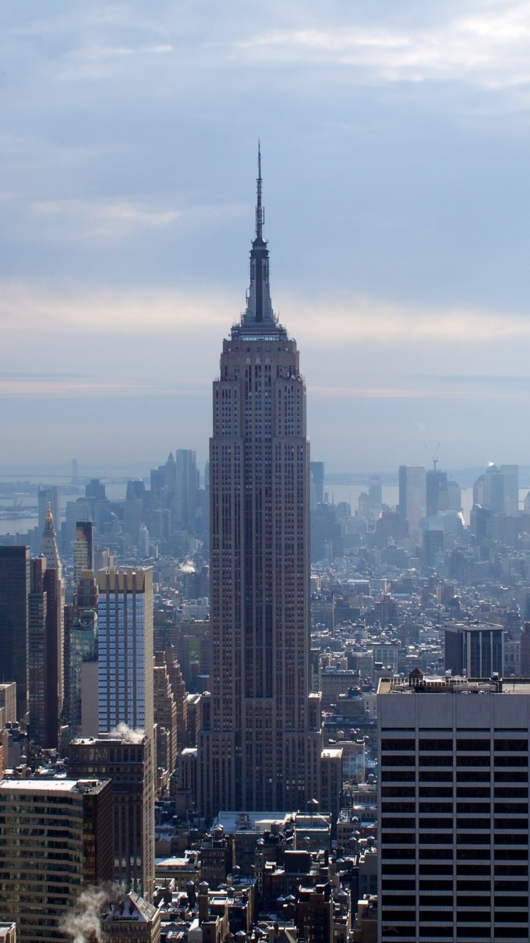 New York City Winter Skyscrapers Empire State Building