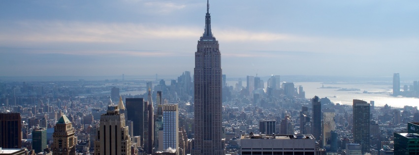 New York City Winter Skyscrapers Empire State Building