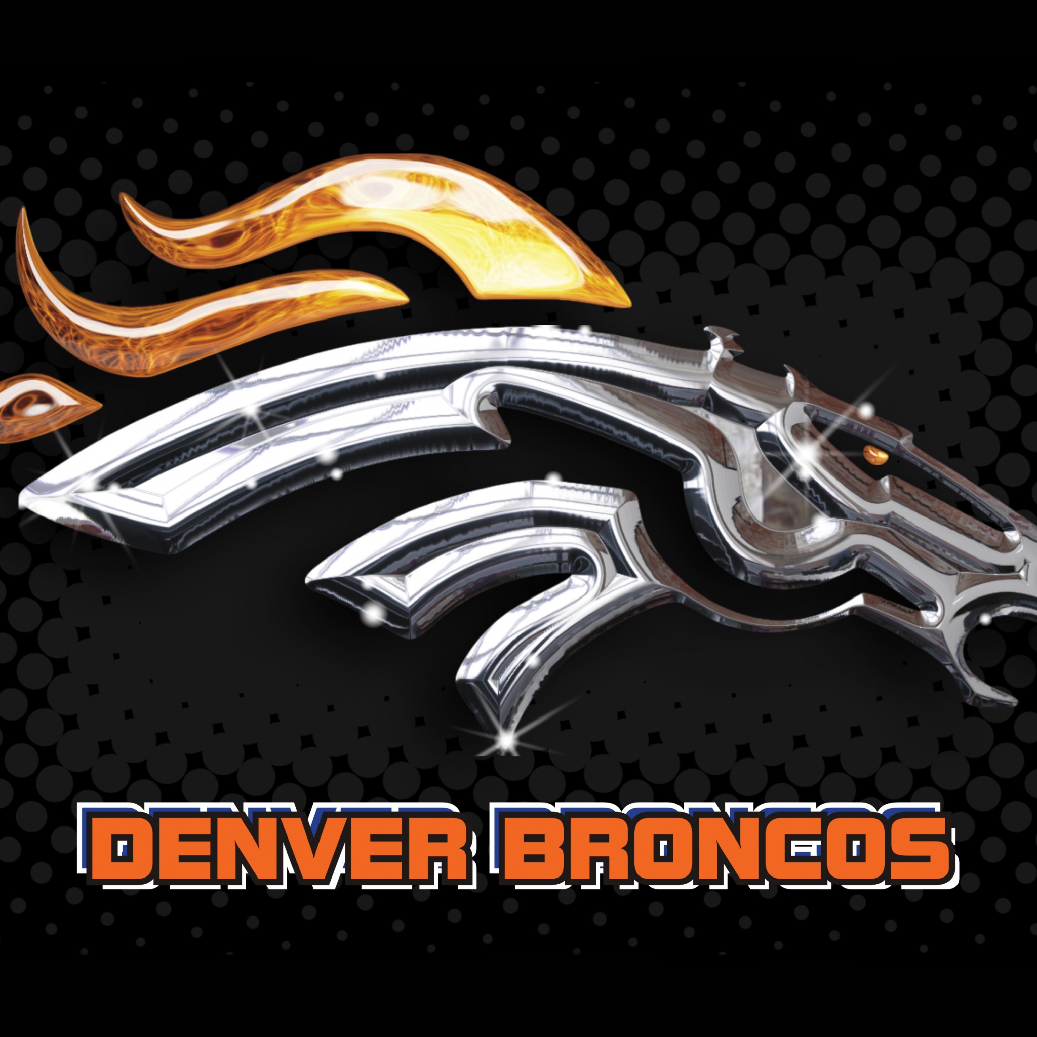 NFL Denver Broncos 3D Logo