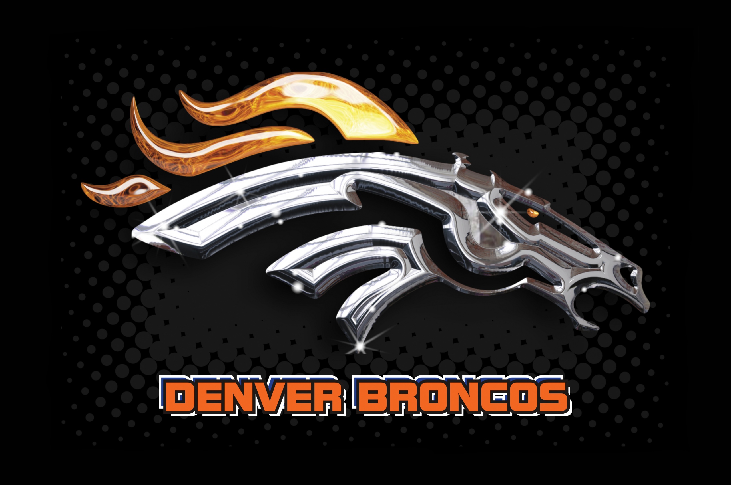 NFL Denver Broncos 3D Logo