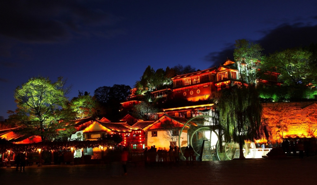 Night Lijiang Yunnan China