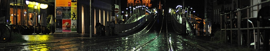 Night Railways Bridges Buildings City Landscape