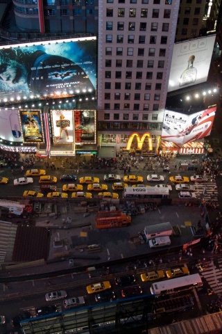 Night The City Times Square New York