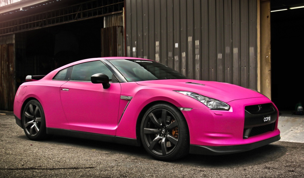 Nissan Gtr In Matte Pink